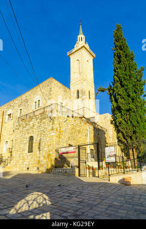 Jerusalem, Israel - 26. Oktober 2017: Die Kirche der Geburt des hl. Johannes des Täufers (St John in den Bergen), im alten Dorf Ein Karem, ich Stockfoto