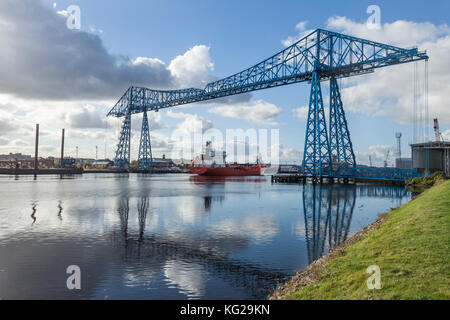 Transporter Bridge, Middlesbrough, England, Großbritannien Stockfoto