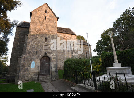 Die angelsächsische Kirche von St Martin's-auf-The-Walls. Wareham, Dorset. Großbritannien Stockfoto