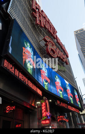 Planet Hollywood Buca di Beppo italienisches Restaurant, Times Square, New York Stockfoto