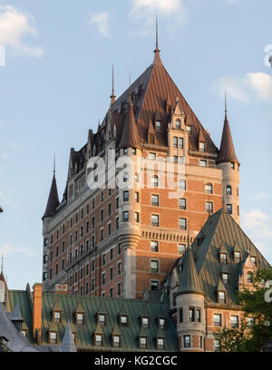 Das Fairmont Le Chateau Frontenac in Quebec City, Quebec. Stockfoto