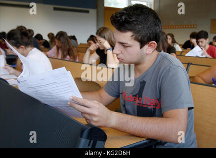Universität Zugang Prüfung in Palma de Mallorca Stockfoto