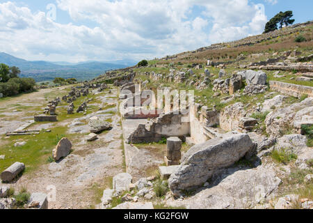 Archäologische Gebiet von solunto, in der Nähe von Palermo auf Sizilien. Stockfoto