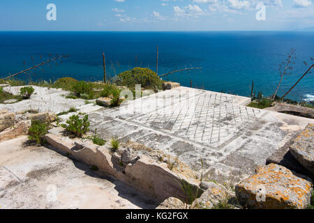 Archäologische Gebiet von solunto, in der Nähe von Palermo auf Sizilien. Stockfoto