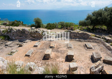 Archäologische Gebiet von solunto, in der Nähe von Palermo auf Sizilien. Stockfoto
