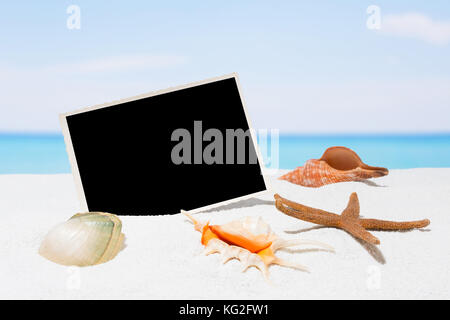 Ein Bild am Strand. Sommer Hintergrund Stockfoto