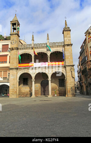 Rathaus Rathaus Abuelo Mayorga Abbildung, Plasencia, Provinz Caceres, Extremadura, Spanien Stockfoto