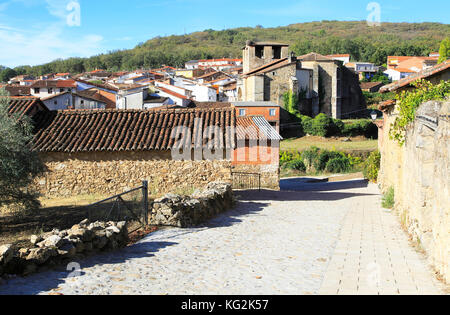 Kernhaltigen Siedlung Dorf Cuacos de Yuste, La Vera, Extremadura, Spanien Stockfoto