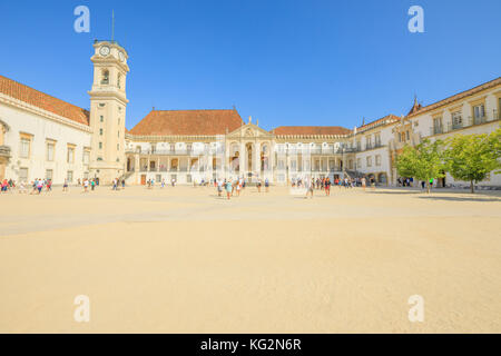 Innenhof der Coimbra University Stockfoto