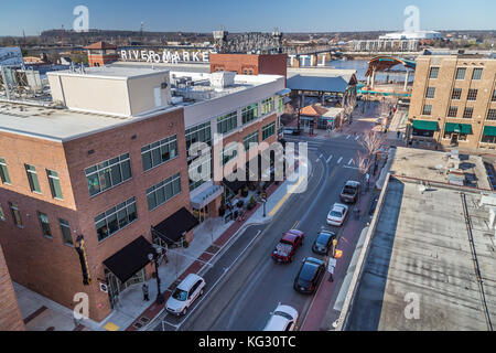 In der Innenstadt von Little Rock, Arkansas Stockfoto