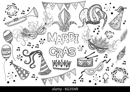 Mardi gras Design Element Stock Vektor