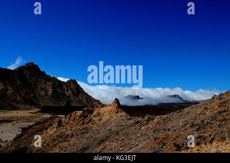 Das Krater-Becken auf dem Teide, Teneriffa Stockfoto