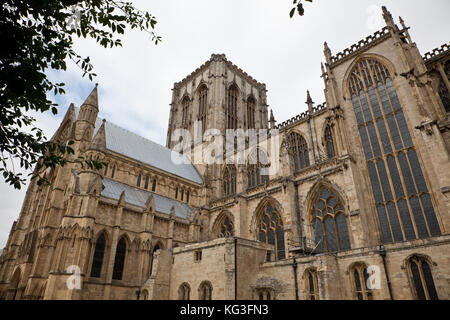 Nahaufnahme des York Minster historische Gebäude Stockfoto