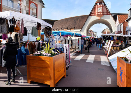 Grand Marché - Le Touquet - Paris Plage, Pas-de-Calais - Hauts-de-France - Frankreich Stockfoto