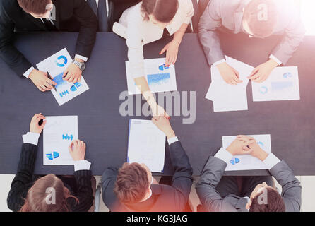 Geschäftsleute Handshake Stockfoto