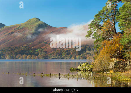 Catbells und Derwentwater in der Nähe von Keswick Cumbria Lake District Stockfoto