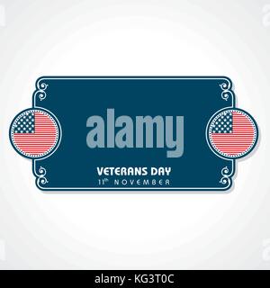 Abbildung: Veterans Day gruss Vektor Stock Vektor
