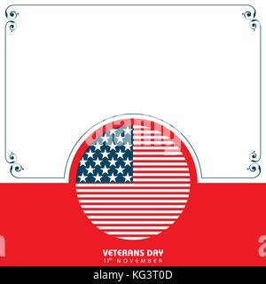 Abbildung: Veterans Day gruss Vektor Stock Vektor