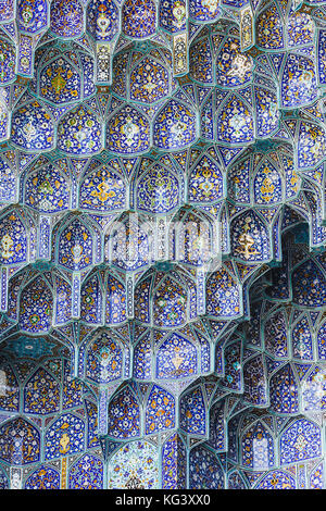 Details von Scheich lotfollah Moschee in Isfahan, Iran Stockfoto