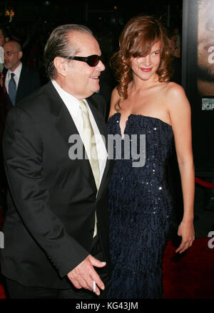 Jack Nicholson und Paz de la Huerta während der Premiere in New York City im Ziegfeld Theatre in New York City, New York, Vereinigte Staaten Stockfoto