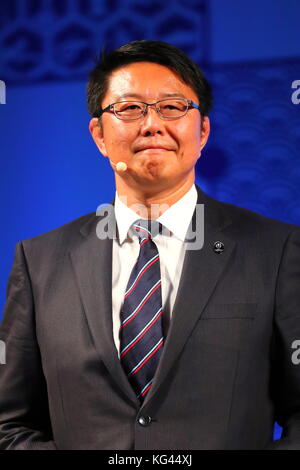 Tokio, Japan. November 2017. Yoshihiko Sakuraba Rugby : Organisationskomitee der Rugby-Weltmeisterschaft 2019 gab den Spielplan der Rugby-Weltmeisterschaft 2019 Japan in Tokio bekannt. Quelle: Naoki Nishimura/AFLO/Alamy Live News Stockfoto