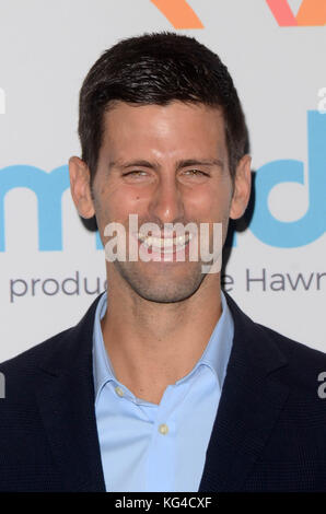 Beverly Hills, Ca. Nov. 2017. Novak Djokovic bei Goldie's Love In For Kids im Ron Burkle's Green Acres Estate am 3. November 2017 in Beverly Hills, Kalifornien. Gutschrift: David Edwards/Media Punch/Alamy Live News Stockfoto