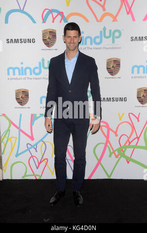 Beverly Hills, Ca. Nov. 2017. Novak Djokovic bei Goldie's Love In For Kids im Ron Burkle's Green Acres Estate am 3. November 2017 in Beverly Hills, Kalifornien. Gutschrift: David Edwards/Media Punch/Alamy Live News Stockfoto