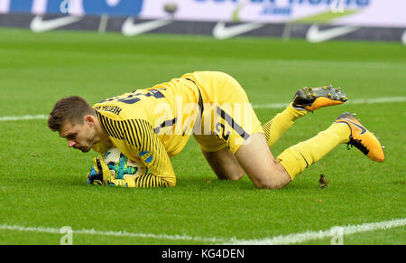 Berlin, Deutschland. Oktober 2017. Torwart Rune JARSTEIN (B), Fussball 1. Bundesliga, 10. Spieltag, Hertha BSC Berlin (B) - HSV Hamburg Hamburg (HH) 2:1, am 28.10.2017 in Berlin. |Nutzung weltweit Guthaben: dpa/Alamy Live News Stockfoto