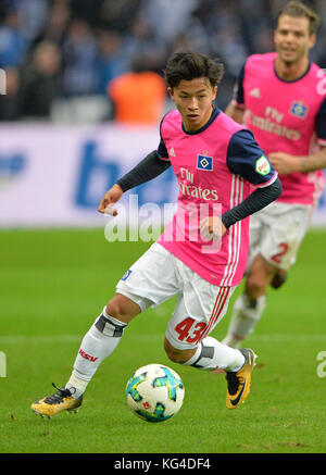 Berlin, Deutschland. Oktober 2017. Tatsuya ITO (HH), Fussball 1. Bundesliga, 10. Spieltag, Hertha BSC Berlin (B) - HSV Hamburg Hamburg (HH) 2:1, am 28.10.2017 in Berlin. |Nutzung weltweit Guthaben: dpa/Alamy Live News Stockfoto