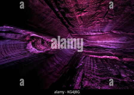 Höhle führt zu Ruby Falls in Lookout Mountain in der Nähe von Chattanooga, Tennessee Stockfoto