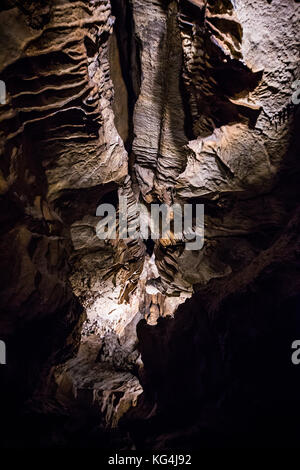 Höhle führt zu Ruby Falls in Lookout Mountain in der Nähe von Chattanooga, Tennessee Stockfoto