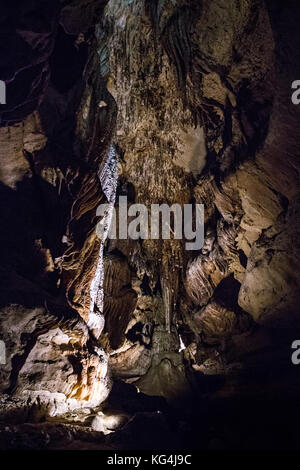 Höhle führt zu Ruby Falls in Lookout Mountain in der Nähe von Chattanooga, Tennessee Stockfoto