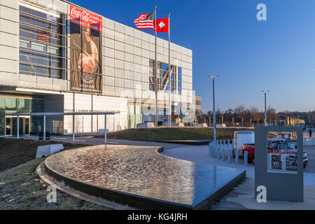 William j. Clinton Presidential Center und Bibliothek in Little Rock, Arkansas Stockfoto