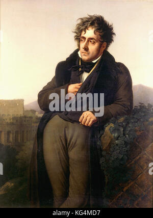 Anne-Louis Girodet de Roucy, genannt Girodet-Trioson - Porträt von François René Vicomte von Chateaubriand - 1811 Stockfoto