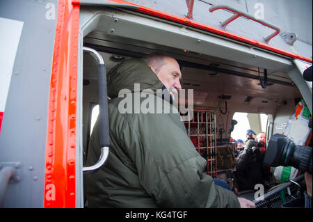 Antoni Macierewicz, polnischer Minister für Verteidigung, in Gdynia, Polen. 31. Oktober 2017 © wojciech Strozyk/Alamy Stock Foto Stockfoto