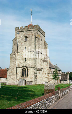 Der St. Maria Kirche, Eastbourne, East Sussex, Großbritannien, in der Altstadt Stockfoto