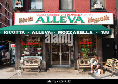 Mulberry Street, Little Italy, Manhattan, New York, USA, Amerika Stockfoto