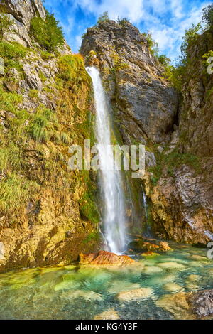 Grunas Wasserfall, Theth, Thethi Tal, Albanien Stockfoto