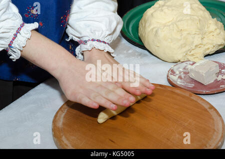 Brotbacken Stockfoto