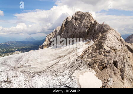 Via Ferrata auf koppenkarstein in der Nähe von Dachstein Gletscher, österreichischen Alpen Stockfoto