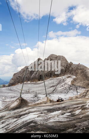 Via Ferrata auf koppenkarstein in der Nähe von Dachstein Gletscher, österreichischen Alpen Stockfoto