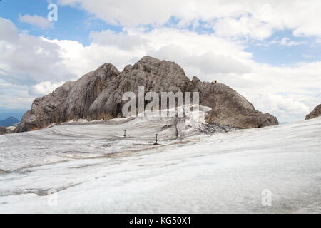 Via Ferrata auf koppenkarstein in der Nähe von Dachstein Gletscher, österreichischen Alpen Stockfoto