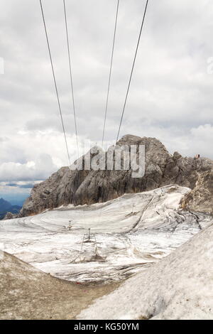 Via Ferrata auf koppenkarstein in der Nähe von Dachstein Gletscher, österreichischen Alpen Stockfoto