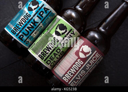 Brewdog Flaschenbier, London Stockfoto