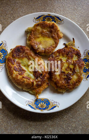 Kartoffelkuchen mit Butterbad-Diät Stockfoto