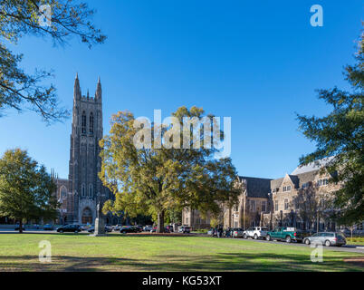 Duke University Kapelle, Duke University, Durham, North Carolina, USA. Stockfoto