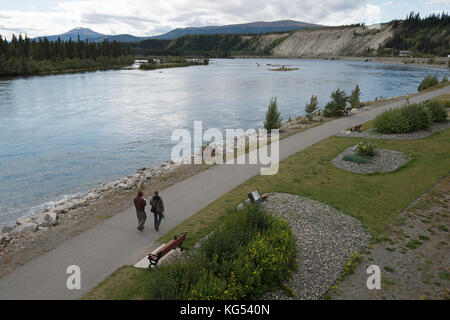 SS Klondike, Sternwheeler, Dampfschiff, Tretboot, Yukon River, Whitehorse, Yukon, Kanada Stockfoto