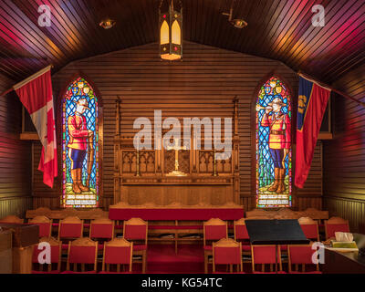 Kapelle, RCMP Ausbildung Depot, Regina, Saskatchewan, Kanada. Stockfoto