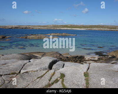 Kalkstein Fahrbahn in Burren, County Clare, Republik von Irland Stockfoto