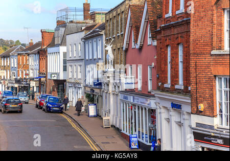 Marktgemeinde Bishops Stortford, Hertfordshire, England, UK, GB, Europa Stockfoto